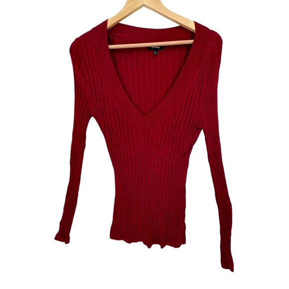 Express Sweater Top Womens Size L Y2k 90s Retro ASO Bella‎ Swan Elena Gilbert - Picture 1 of 10